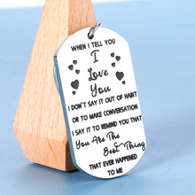 将图片加载到图库查看器,Valentines Day Gifts I Love You Keychain for Him Boyfriend Wife from Her Girlfriend Husband Birthday Anniversary Birthday Gift for Women Men Christmas Wedding Gift for Fiance Fiancee Groom Bride