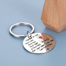 将图片加载到图库查看器,Couple Gifts-keychain For Men Boyfriend Fiance Unisex Present From Girlfriend Wife Fiancee I May Not Be Your First Love Anniversary Valentine's Day Birthday Pendant for Him Her Keyring