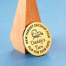 将图片加载到图库查看器,Christmas Gifts for New Parents New Mom Gifts for Women New Dad Gifts for Men Funny Decision Coin Pregnancy Mothers First Time Moms Dads Parents Gifts New Baby Gift Mom Dad Mummy to Be Double-sided