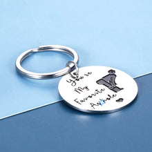 将图片加载到图库查看器,Funny Gifts for Men Boyfriend You Are My Favorite Keychain Christmas Anniversary Present for Husband Hubby Fiance from Wife Girlfriend Fiancee Birthday Valentine's Day Pendant for Male Him Jewelry