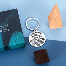 将图片加载到图库查看器,Christmas Birthday Gi-ft for Husband Him Couple Keychain for Hubby Fiance from Wife Fiancee Wedding Gifts for Groom from Bride Valentine Anniversary Gifts for Men Boyfriend from Girlfriend Women