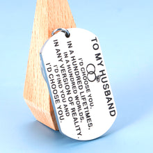 将图片加载到图库查看器,Christmas Gifts for Husband from Wife Stocking Stuffers for Men Hubby I Love You Gifts Keychain Him Boyfriend Anniversary Valentine Gifts for Fiancé Birthday Wedding Gifts for Groom from Women Bride