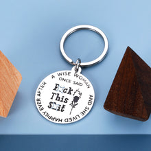 将图片加载到图库查看器,Funny Gifts Keychains for Women Girls Inspirational Christmas Birthday Present for Her Best Friends Sisters Besties Key Ring A Wise Woman Once Said Graduation Charm for Daughter from Dad Mom Family