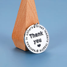 将图片加载到图库查看器,Boss Appreciation Gift Keychain from Employee Co-worker Birthday Christmas Thanksgiving Pendant for Manager Supervisor Mentor Great Leaders Inspire Greatness in Others Retirement Present for Him Her