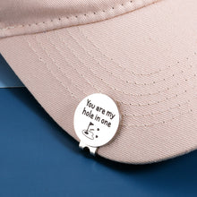将图片加载到图库查看器,Golf Accessories for Men Golf Ball Marker with Magnetic Hat Clip Anniversary Christmas Valentines Gifts for Husband Boyfriend from Wife Girlfriend Birthday Gifts for Golf Lover You Are My Hole In One