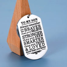 将图片加载到图库查看器,To My Son Inspirational Gifts from Mom Dad Birthday Graduation Coming-of-age Gift for Teen Boys Kids Back to School Anniversary Christmas Motivating Present for Him from Parents Family Jewelry