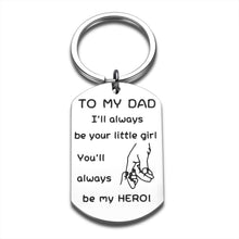 将图片加载到图库查看器,Dad Gifts for Fathers Day Keychain from Daughter Teen Girls Birthday Gift for Daddy Husband Father in Law from Wife Wedding Christmas Stepdad Tag for Men Papa Thanksgiving Valentine Stocking Stuffer