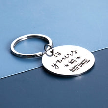 将图片加载到图库查看器,Funny Christmas Gifts for Boyfriend Girlfriend Couple Keychain for Husband Fiancee from Wife Fiance Birthday Valentine's Day Anniversary Present Tag for Men Women Wedding Charm for Bride Groom Pendant