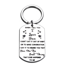 将图片加载到图库查看器,Valentines Day Gifts I Love You Keychain for Him Boyfriend Wife from Her Girlfriend Husband Birthday Anniversary Birthday Gift for Women Men Christmas Wedding Gift for Fiance Fiancee Groom Bride