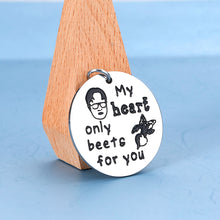 将图片加载到图库查看器,Valentines Day Gifts for Him Funny Keychain Boyfriend Husband Gifts from Girlfriend Wife The Office Merchandise Key Chains for Women Men Birthday for Couple Engagement Wedding Jewelry