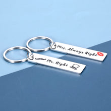 将图片加载到图库查看器,Funny Valentines Day Gifts for Him Her 2PCS Couple Keychain for Boyfriend Girlfriend Husband Wife Anniversary Birthday Present for Fiancee Men from Fiance Women Christmas Wedding Gift for Bride Groom