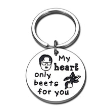 将图片加载到图库查看器,Valentines Day Gifts for Him Funny Keychain Boyfriend Husband Gifts from Girlfriend Wife The Office Merchandise Key Chains for Women Men Birthday for Couple Engagement Wedding Jewelry