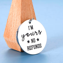 将图片加载到图库查看器,Funny Christmas Gifts for Boyfriend Girlfriend Couple Keychain for Husband Fiancee from Wife Fiance Birthday Valentine's Day Anniversary Present Tag for Men Women Wedding Charm for Bride Groom Pendant