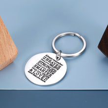 将图片加载到图库查看器,Inspirational-gift Positive Quotes Keychain Men Women Son Daughter Birthday Graduation Motivational Pendant Always Remember You Are Braver Than You Believe Unisex Accessories for Mom Dad Best Friends