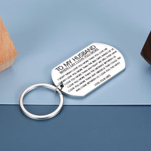 将图片加载到图库查看器,Keychain to My Husband Boyfriend Men Fiance Couple-gift from Wife Girlfriend Women Fiancee Valentine when I Say I Love You More Anniversary Birthday Present Keyring for Him Accessories