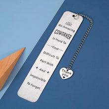 将图片加载到图库查看器,Coworker Leaving Gifts for Colleagues Metal Engraved Bookmark for Coworkers Work Bestie Christmas Birthday Gift for Manager Retirement Farewell Going Away Inspirational Gift for Employee Mentor Leader