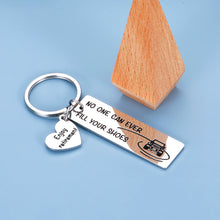 将图片加载到图库查看器,Retirement Gifts Keychain for Men Women Coworker from Boss Employer Newly Retired Farewell Present for Leader No One Can Ever Fill Your Shoes Enjoy Retirement Going Away Thank You Pendant Charm