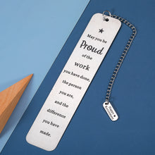 将图片加载到图库查看器,Bookmark with Chain 2022 Inspirational Retirement Birthday Christmas Appreciation Gifts for Coworkers Team Office Staff Leaving Going Away Presents for Boss Mentor Leader Colleagues Thank You Gifts