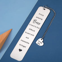 将图片加载到图库查看器,Boss Day Gifts Thank You Gifts for Women Men Coworker Employee Appreciation Gift for Boss Male Retirement Going Away Leaving Gifts Ideas for Teachers Office Inspirational Birthday Retired Bookmark