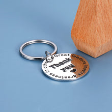 将图片加载到图库查看器,Boss Appreciation Gift Keychain from Employee Co-worker Birthday Christmas Thanksgiving Pendant for Manager Supervisor Mentor Great Leaders Inspire Greatness in Others Retirement Present for Him Her