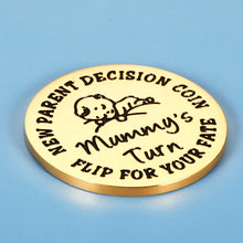 将图片加载到图库查看器,Christmas Gifts for New Parents New Mom Gifts for Women New Dad Gifts for Men Funny Decision Coin Pregnancy Mothers First Time Moms Dads Parents Gifts New Baby Gift Mom Dad Mummy to Be Double-sided