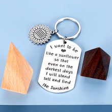 将图片加载到图库查看器,Valentines Day Gifts for Kids Sunflower Decor Inspirational Keychain for Daughter Son Women BFF Birthday Graduation Coming-of-age Gift for Teen Girls Boys from Mom Daddy Jewelry