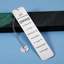 将图片加载到图库查看器,Coworker Leaving Gifts for Colleagues Metal Engraved Bookmark for Coworkers Work Bestie Christmas Birthday Gift for Manager Retirement Farewell Going Away Inspirational Gift for Employee Mentor Leader