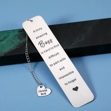将图片加载到图库查看器,Boss Day Gifts Thank You Gifts for Women Men Coworker Employee Appreciation Gift for Boss Male Retirement Going Away Leaving Gifts Ideas for Teachers Office Inspirational Birthday Retired Bookmark