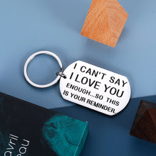 将图片加载到图库查看器,Funny Couple Gift-keychain Boyfriend Girlfriend Christmas Valentine Pendant from Husband Wife Birthday Anniversary Presents for Him Her Fiance Fiancee Engagement Bride Groom Wedding Accessories