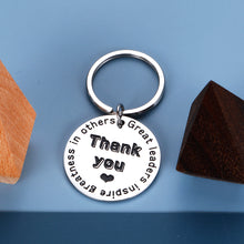 将图片加载到图库查看器,Boss Appreciation Gift Keychain from Employee Co-worker Birthday Christmas Thanksgiving Pendant for Manager Supervisor Mentor Great Leaders Inspire Greatness in Others Retirement Present for Him Her