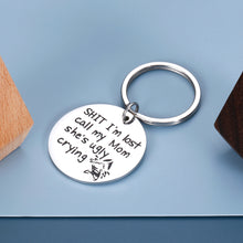 将图片加载到图库查看器,Funny Pet Tag for Cats Dogs Owner Gift Keychain for Puppy Kitten Lovers Oh I’m Lost Call My Mom She’s Ugly Crying Label Stainless Steel Dog ID Collar Pendant