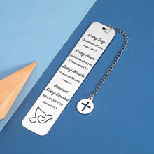 将图片加载到图库查看器,Christian Gifts for Women Inspirational Bible Verse Bookmark for Book Lovers Christmas Gifts for Mom Kids Friends Boys Religious Gifts Pastor Appreciation Gifts Spiritual Gifts for Women Baptism Gifts