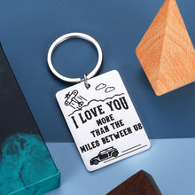 将图片加载到图库查看器,Valentine Day Gift for Him Her Long Distance Relationship I Love You Couple Keychain for Boyfriend Girlfriend Husband Wife Anniversary Birthday Gift Tag for Newlywed Women Men Fiance Fiancee Him Her