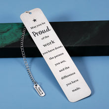 将图片加载到图库查看器,Bookmark with Chain 2022 Inspirational Retirement Birthday Christmas Appreciation Gifts for Coworkers Team Office Staff Leaving Going Away Presents for Boss Mentor Leader Colleagues Thank You Gifts