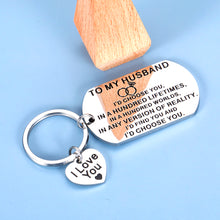 将图片加载到图库查看器,Christmas Gifts for Husband from Wife Stocking Stuffers for Men Hubby I Love You Gifts Keychain Him Boyfriend Anniversary Valentine Gifts for Fiancé Birthday Wedding Gifts for Groom from Women Bride