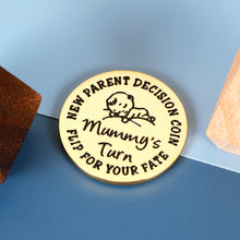 将图片加载到图库查看器,Christmas Gifts for New Parents New Mom Gifts for Women New Dad Gifts for Men Funny Decision Coin Pregnancy Mothers First Time Moms Dads Parents Gifts New Baby Gift Mom Dad Mummy to Be Double-sided