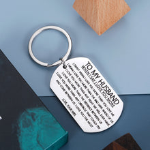 将图片加载到图库查看器,Keychain to My Husband Boyfriend Men Fiance Couple-gift from Wife Girlfriend Women Fiancee Valentine when I Say I Love You More Anniversary Birthday Present Keyring for Him Accessories