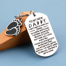 将图片加载到图库查看器,New Dad to Be Gifts Keychain Pregnancy Baby Announcement Gifts for Dad Men First Time Father's Day Gifts Soon to Be Dad