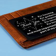 将图片加载到图库查看器,Boss Coworker Christmas Gifts for Women Wallet Insert Card for Supervisor PM Mentor Manager Thank You Gifts Employee Appreciation Gifts Birthday Office Retirement Going Away Farewell Leaving Gifts