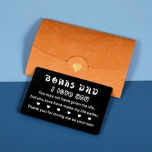 将图片加载到图库查看器,Bonus Dad Father Day Gifts from Son Daughter, Stepdad Gifts Wallet Insert Card for Men Him from Kids, Birthday Wedding Gifts for Bonus Dad Stepdad Papa, Best Bonus Dad Ever Wallet Insert Decor