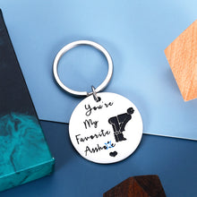 将图片加载到图库查看器,Funny Gifts for Men Boyfriend You Are My Favorite Keychain Christmas Anniversary Present for Husband Hubby Fiance from Wife Girlfriend Fiancee Birthday Valentine's Day Pendant for Male Him Jewelry