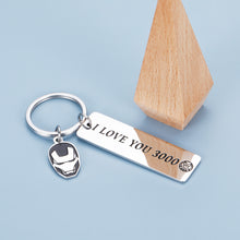 将图片加载到图库查看器,Christmas Gifts for Boyfriend Girlfriend I Love You 3000 Keychain Him Her Couple Valentine's Day Birthday Present from Husband Wife Movie Pendant for Dad Mom from Kids New Year Charm for Family
