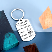 将图片加载到图库查看器,Dad Gifts for Fathers Day Keychain from Daughter Teen Girls Birthday Gift for Daddy Husband Father in Law from Wife Wedding Christmas Stepdad Tag for Men Papa Thanksgiving Valentine Stocking Stuffer