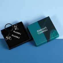 将图片加载到图库查看器,Funny Christmas Gifts for Boyfriend Game Lover Gamer Couple Matching Keychain Player 1 Player 2 Gamer Gifts for Men Anniversary Birthday Gift for Husband Gifts for Fiance Valentine Day Gifts for Groom
