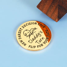 将图片加载到图库查看器,Christmas Gifts for New Parents New Mom Gifts for Women New Dad Gifts for Men Funny Decision Coin Pregnancy Mothers First Time Moms Dads Parents Gifts New Baby Gift Mom Dad Mummy to Be Double-sided