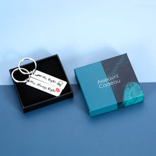 将图片加载到图库查看器,Funny Valentines Day Gifts for Him Her 2PCS Couple Keychain for Boyfriend Girlfriend Husband Wife Anniversary Birthday Present for Fiancee Men from Fiance Women Christmas Wedding Gift for Bride Groom