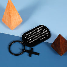 将图片加载到图库查看器,Religious Gifts for Women Christian Gifts for Men Christmas Gifts for Teens Him Men Inspirational Bible Verse Cross Keychain for Friends Coworkers Birthday Graduation Gifts for Son Daughter Family
