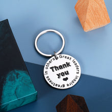 将图片加载到图库查看器,Boss Appreciation Gift Keychain from Employee Co-worker Birthday Christmas Thanksgiving Pendant for Manager Supervisor Mentor Great Leaders Inspire Greatness in Others Retirement Present for Him Her