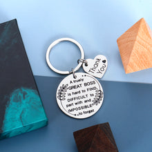 将图片加载到图库查看器,Christmas Boss Lady Gifts Keychain for Women Men Birthday Farewell Thank You Retirement Pendant for Manager Supervisor Leader Mentor from Coworker Colleague Going Away Goodbye Present Jewelry