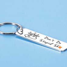 将图片加载到图库查看器,Funny Gifts for Son Daughter from Mom Daddy Don't Do Stupid Keychain for Women Men Gag Gifts for Kids Teen Girls Boys Funny Sarcasm Gift for Family Humor Birthday Graduation Gifts for Friends BFF